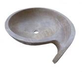  Travertin Noce Marron Vasque Escargot