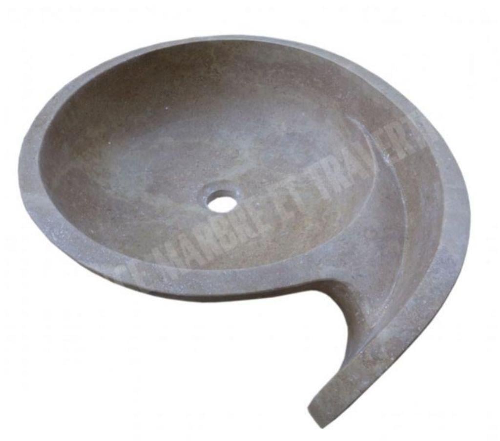 Décoration - art Var Forcalqueiret - 83136 - Photos Vivastreet Travertin Noce Marron Vasque Escargot