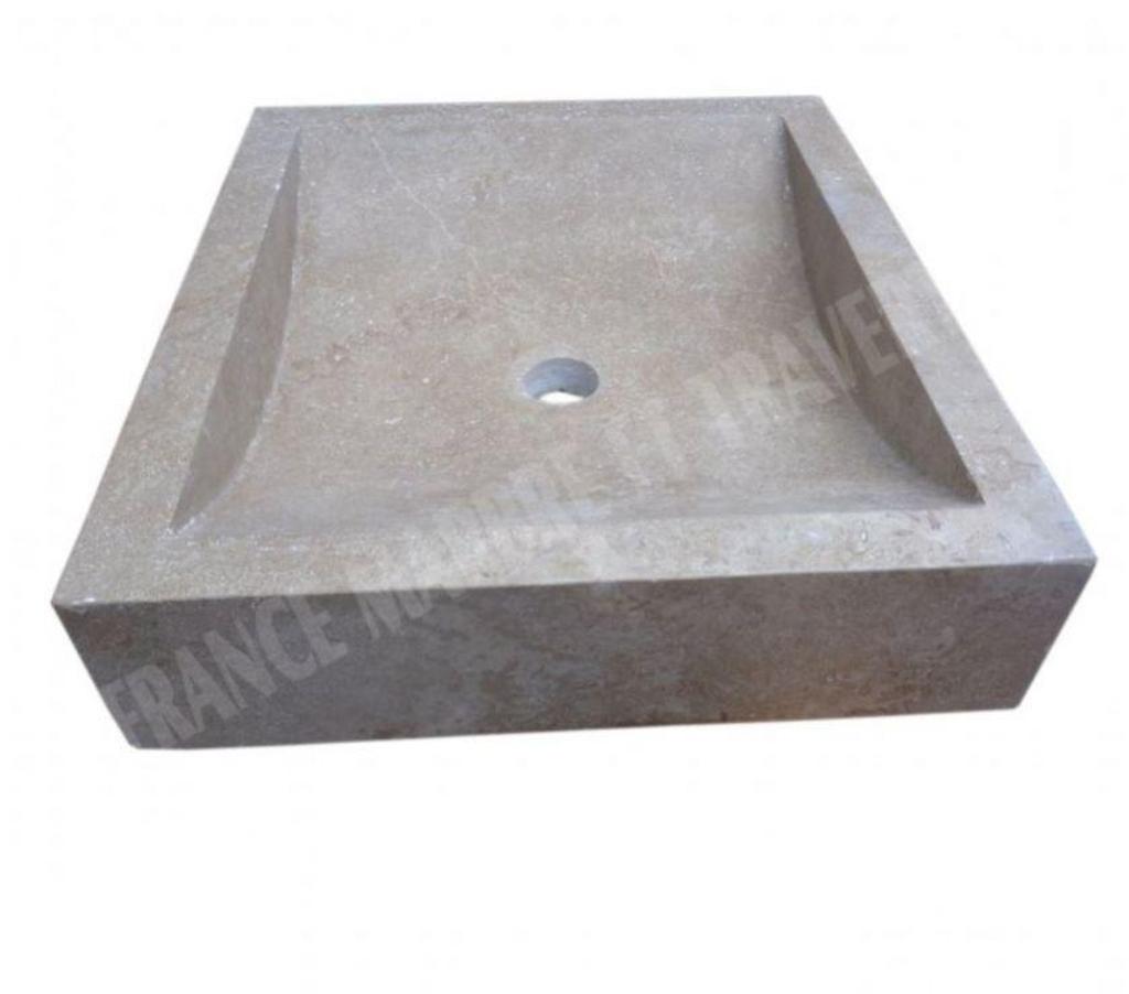 Décoration - art Var Forcalqueiret - 83136 - Photos Vivastreet Travertin Noce Marron Évier 45x50 cm