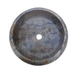  Travertin Gris Silver Vasque Lentille