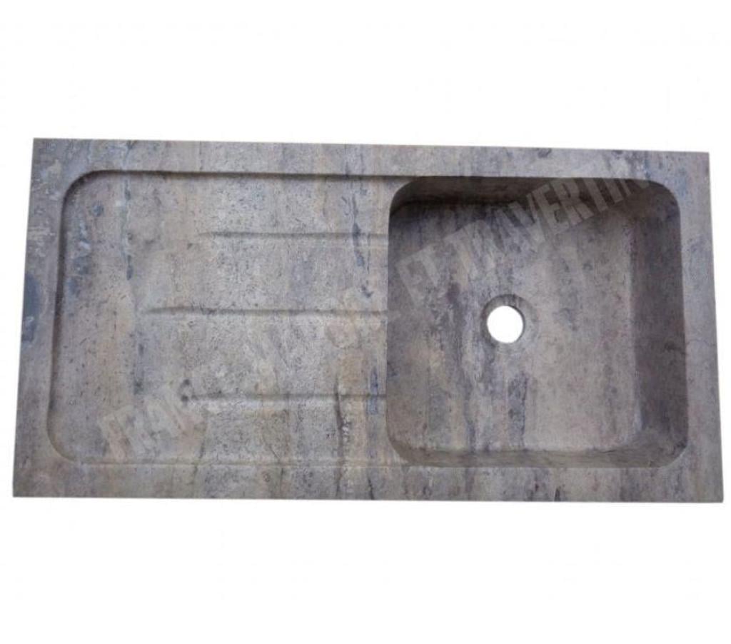 Décoration - art Var Forcalqueiret - 83136 - Photos Vivastreet Travertin Gris Silver Évier 1 Bac 90x46 cm