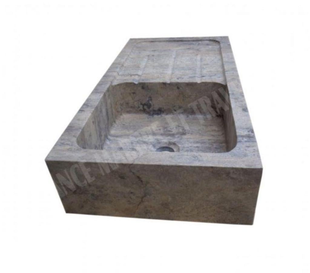 Décoration - art Var Forcalqueiret - 83136 - Photos Vivastreet Travertin Gris Silver Évier 1 Bac 90x46 cm