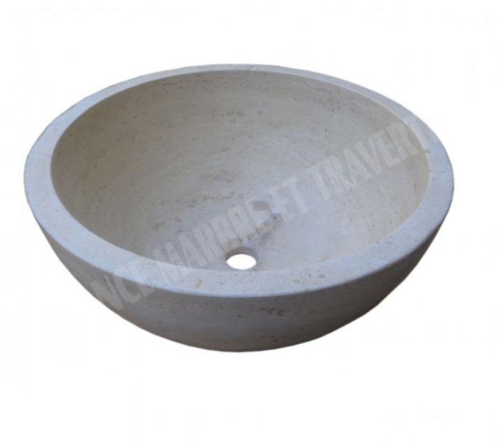 Décoration - art Var Forcalqueiret - 83136 - Photos Vivastreet Travertin Classique Beige Vasque Grand Bol 