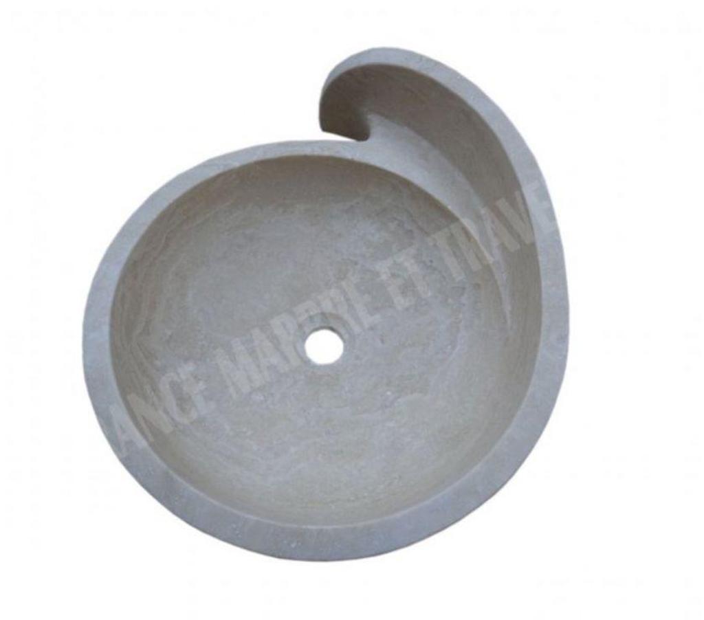 Décoration - art Var Forcalqueiret - 83136 - Photos Vivastreet Travertin Classique Beige Vasque Escargot