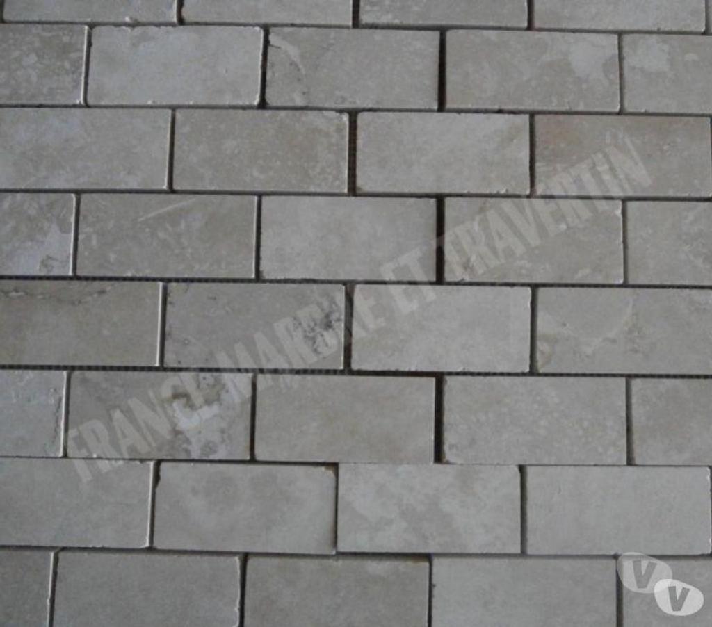 Décoration - art Var Forcalqueiret - 83136 - Photos Vivastreet Travertin Classique Clair Mosaïque 4,8x10 cm