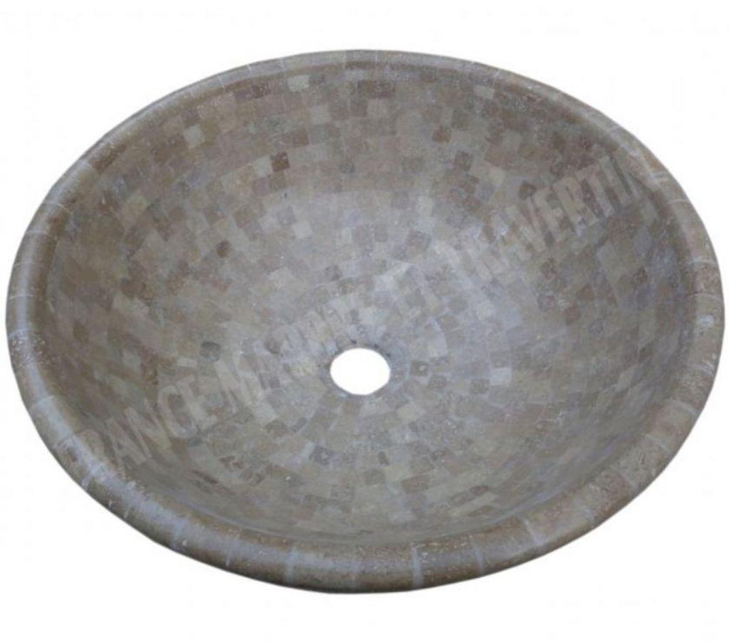 Décoration - art Var Forcalqueiret - 83136 - Photos Vivastreet Travertin Noce Marron Mosaïque Vasque Bol 