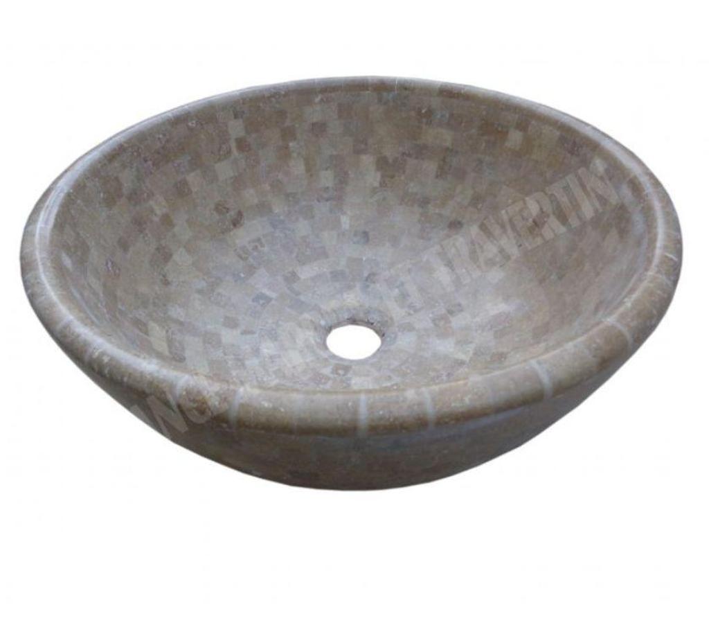 Décoration - art Var Forcalqueiret - 83136 - Photos Vivastreet Travertin Noce Marron Mosaïque Vasque Bol 