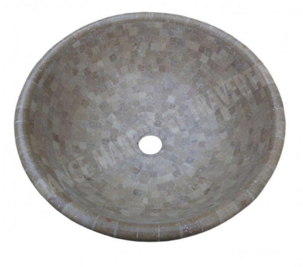 Décoration - art Var Forcalqueiret - 83136 - Photos Vivastreet Travertin Noce Marron Mosaïque Vasque Bol 