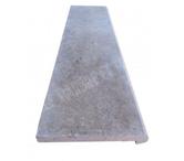 Travertin Walnut Noisette Nez de Marche Arrondi 120x30 cm
