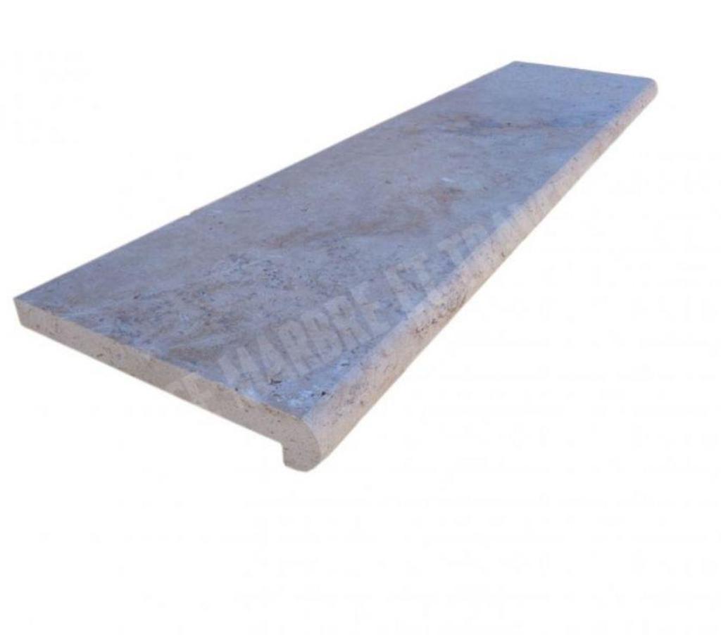 Décoration - art Var Forcalqueiret - 83136 - Photos Vivastreet Travertin Classique Nez de Marche Arrondi 100x30 cm