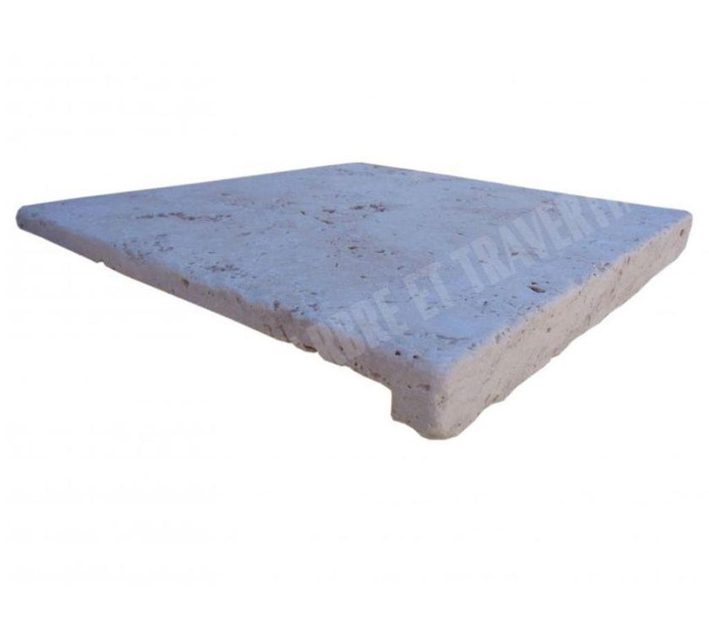 Décoration - art Var Forcalqueiret - 83136 - Photos Vivastreet Travertin Classique Nez de Marche Droit 30x30 cm