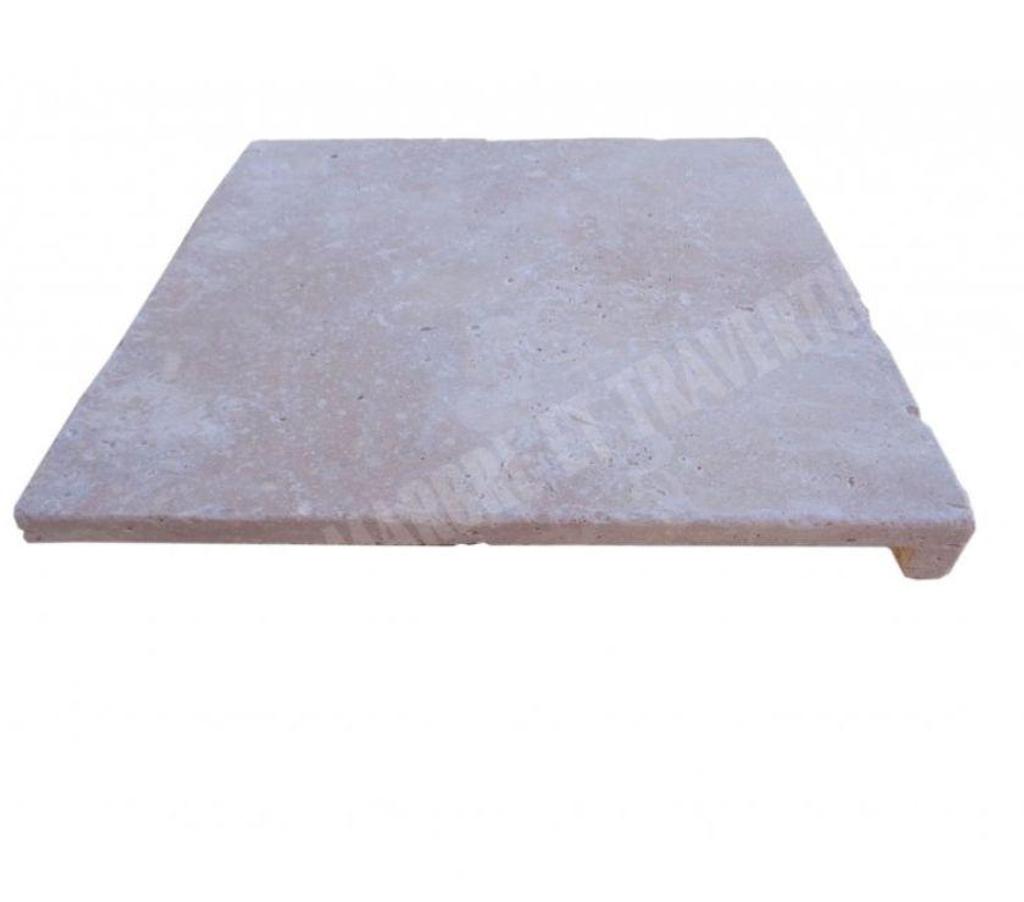 Décoration - art Var Forcalqueiret - 83136 - Photos Vivastreet Travertin Classique Nez de Marche Droit 30x30 cm