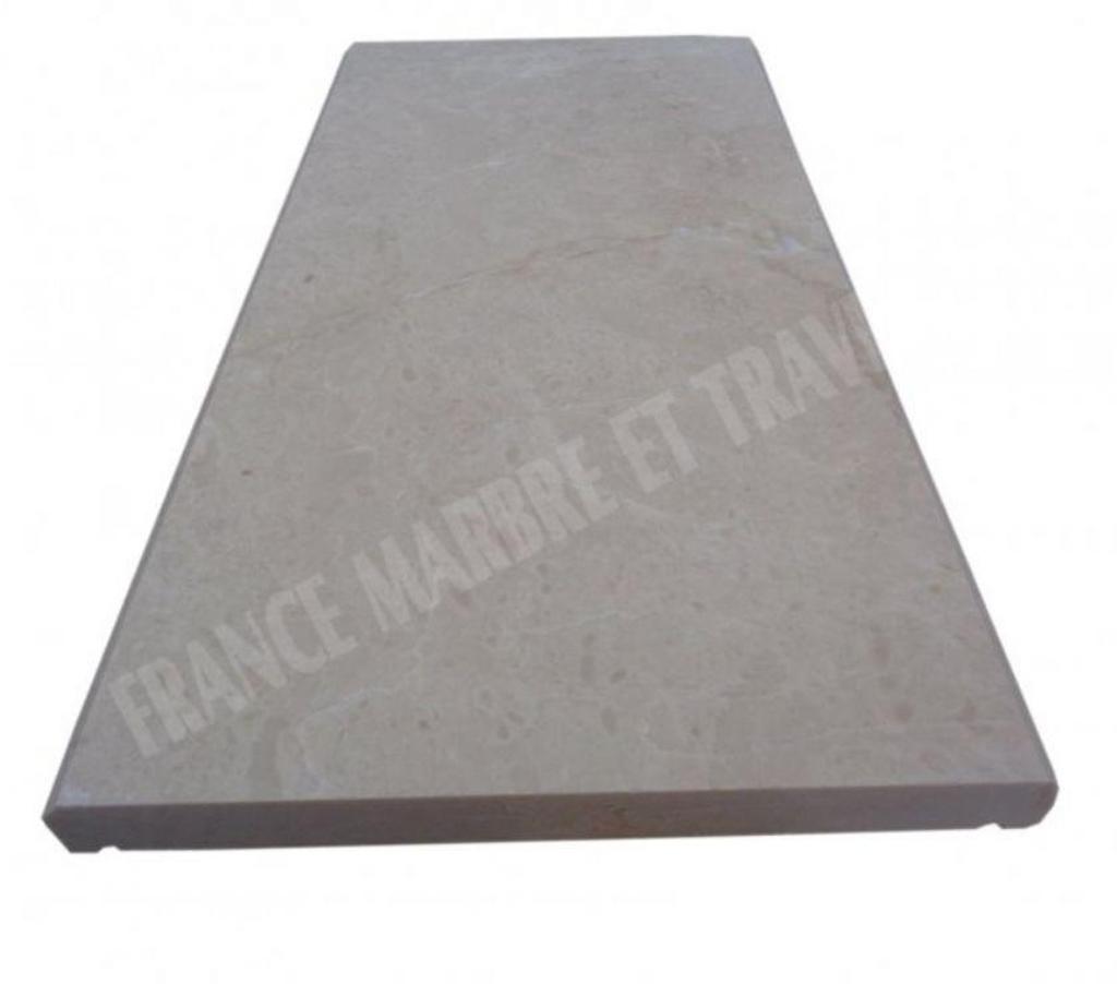 Décoration - art Var Forcalqueiret - 83136 - Photos Vivastreet Marbre Beige Marfil Couvertine 2 bord Goute d'eau Chanfrein