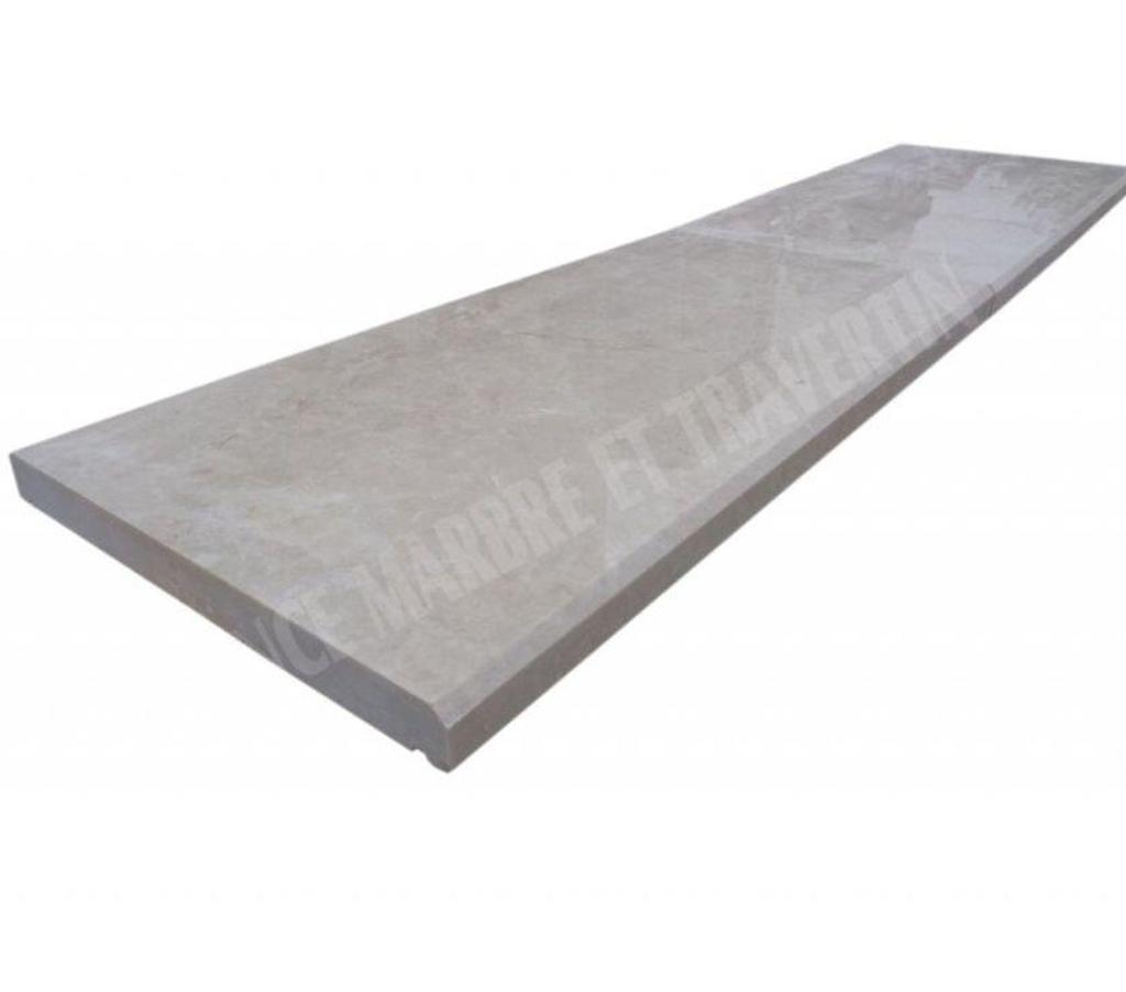 Décoration - art Var Forcalqueiret - 83136 - Photos Vivastreet Marbre Beige Marfil Couvertine 2 bord Goute d'eau Chanfrein