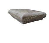 Travertin Walnut Nez de Marche Angle Ogee 10x10 cm