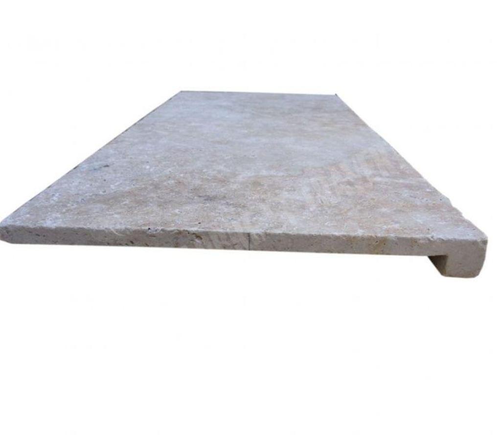 Décoration - art Var Forcalqueiret - 83136 - Photos Vivastreet Travertin Classique Beige Nez de Marche Droit 30x60 cm