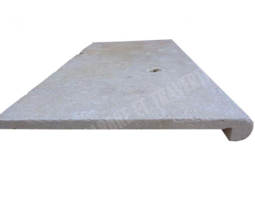 Décoration - art Var Forcalqueiret - 83136 - Photos Vivastreet Travertin Classique Beige Nez de Marche Arrondi 30x60 cm