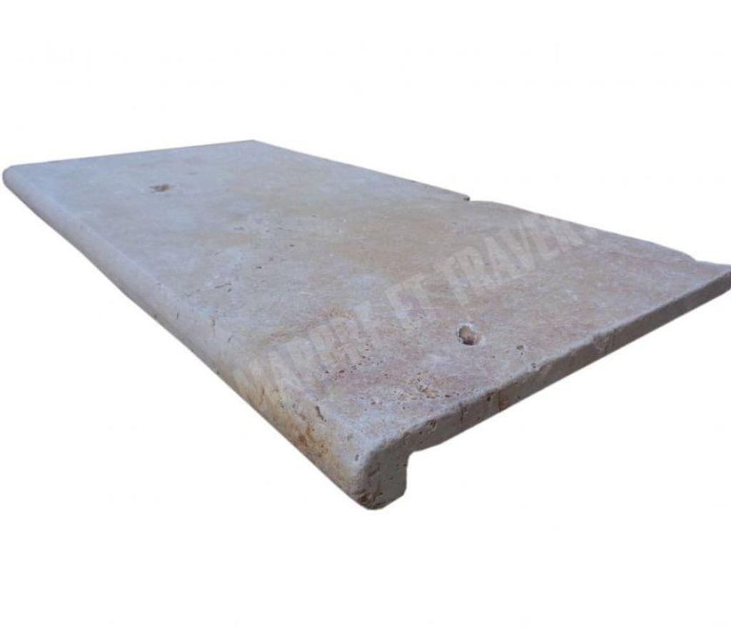 Décoration - art Var Forcalqueiret - 83136 - Photos Vivastreet Travertin Classique Beige Nez de Marche Arrondi 30x60 cm