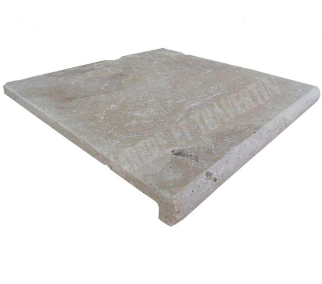 Décoration - art Var Forcalqueiret - 83136 - Photos Vivastreet Travertin Classique Nez de Marche Arrondi 30x30 cm