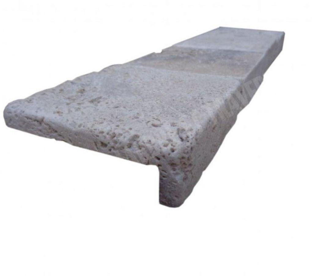 Décoration - art Var Forcalqueiret - 83136 - Photos Vivastreet Travertin Classique Nez de Marche Droit 10x10 cm