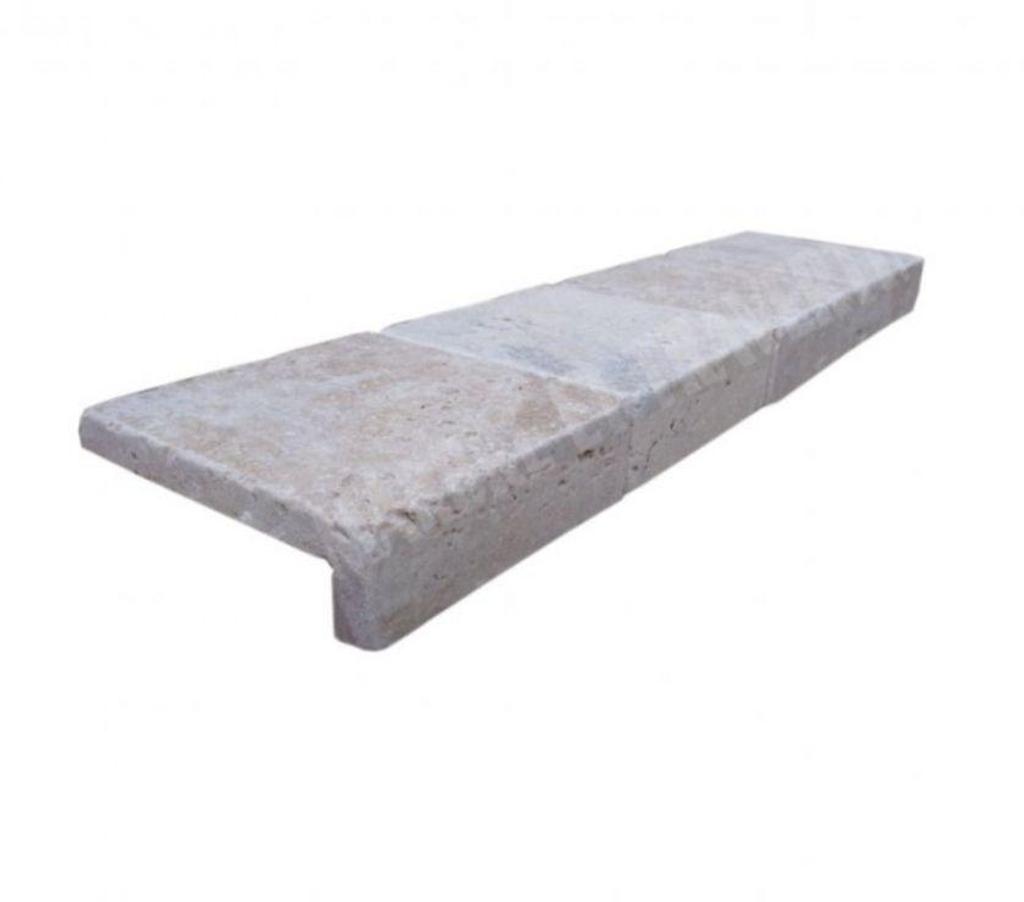 Décoration - art Var Forcalqueiret - 83136 - Photos Vivastreet Travertin Classique Nez de Marche Droit 10x10 cm