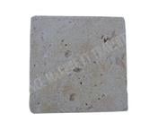 Travertin Classique Clair Nez de Marche Angle Droit 10x10 cm