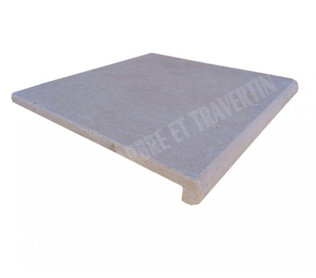 Décoration - art Var Forcalqueiret - 83136 - Photos Vivastreet Travertin Classique Clair Nez de Marche Arrondi 30x30 cm