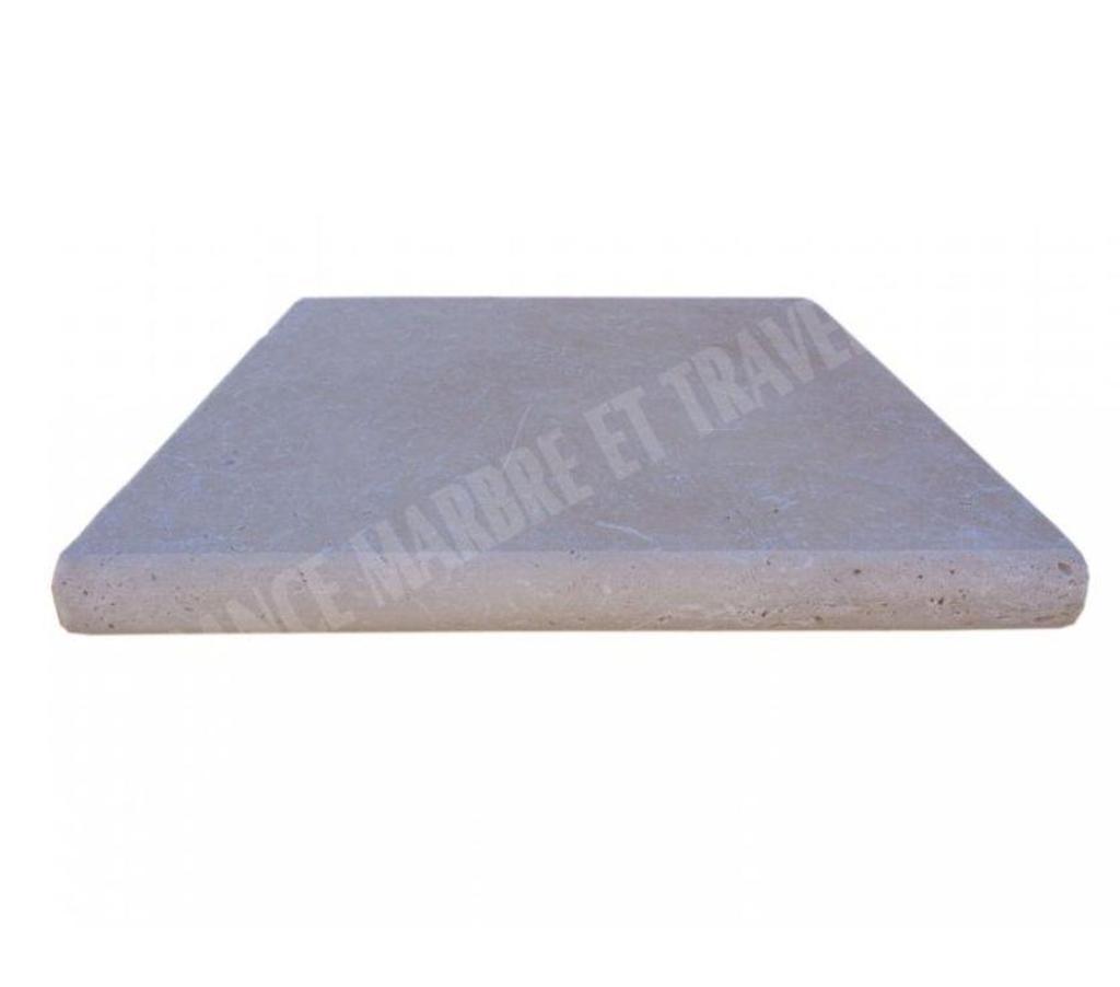 Décoration - art Var Forcalqueiret - 83136 - Photos Vivastreet Travertin Classique Clair Nez de Marche Arrondi 30x30 cm