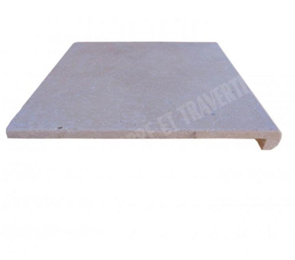 Décoration - art Var Forcalqueiret - 83136 - Photos Vivastreet Travertin Classique Clair Nez de Marche Arrondi 30x30 cm