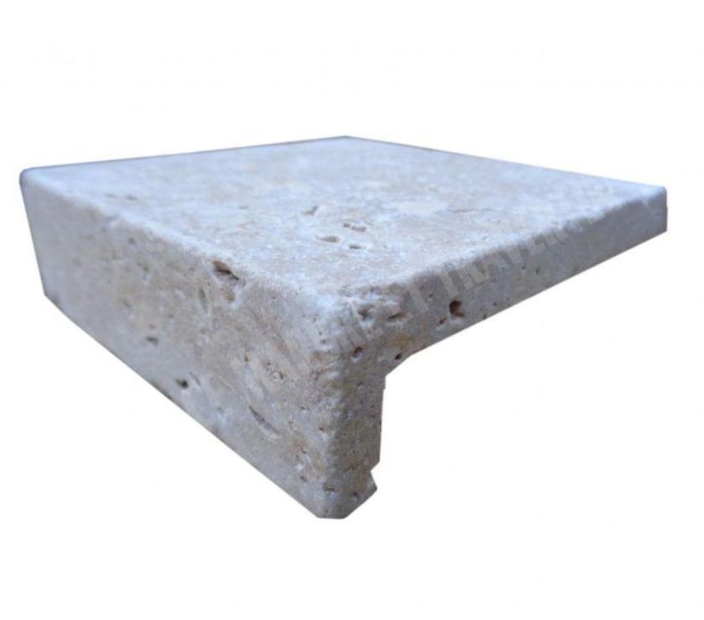 Décoration - art Var Forcalqueiret - 83136 - Photos Vivastreet Travertin Classique Nez de Marche Angle Droit 10x10 cm