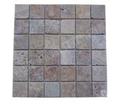  Travertin Scabos Mosaïque 4,8x4,8cm