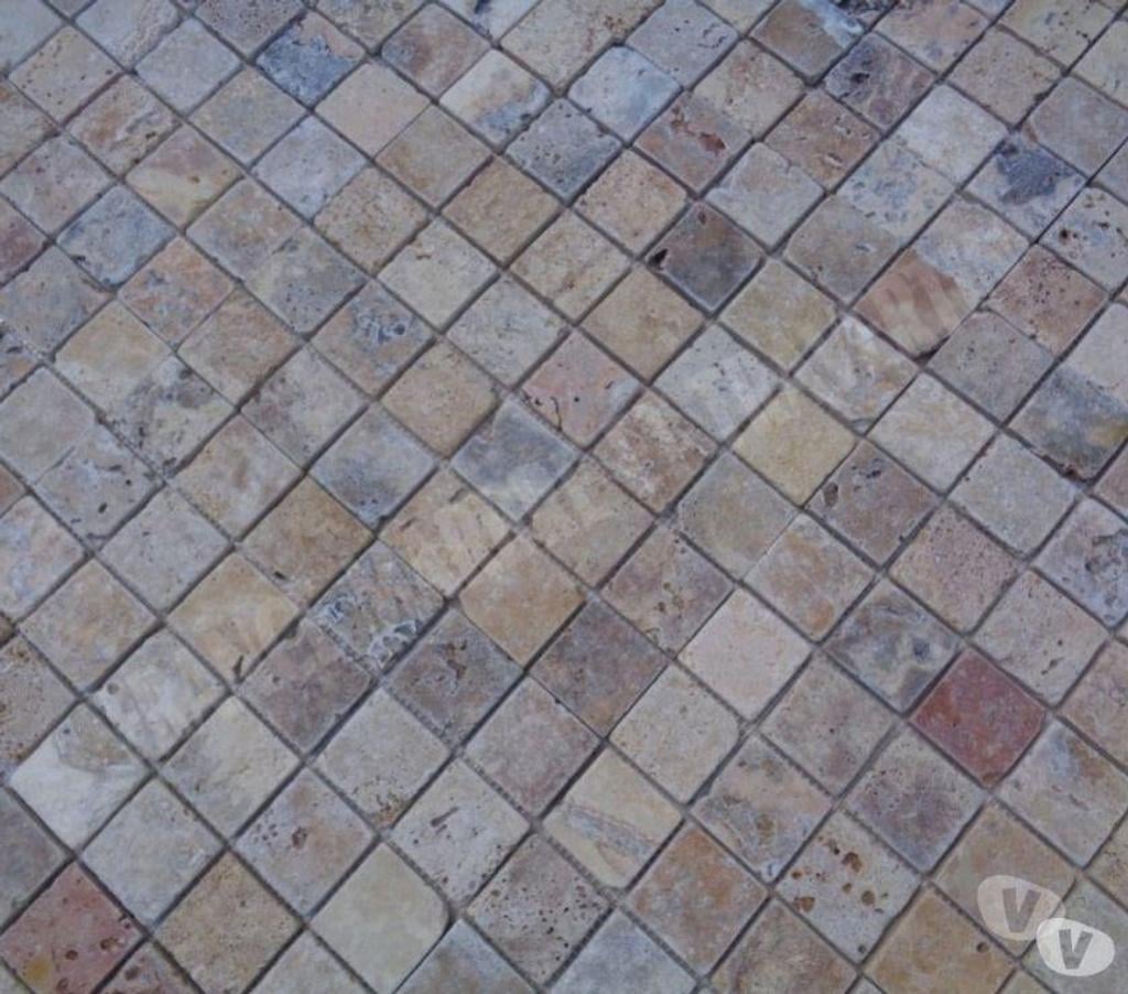 Décoration - art Var Forcalqueiret - 83136 - Photos Vivastreet Travertin Scabos Mosaïque 4,8x4,8cm
