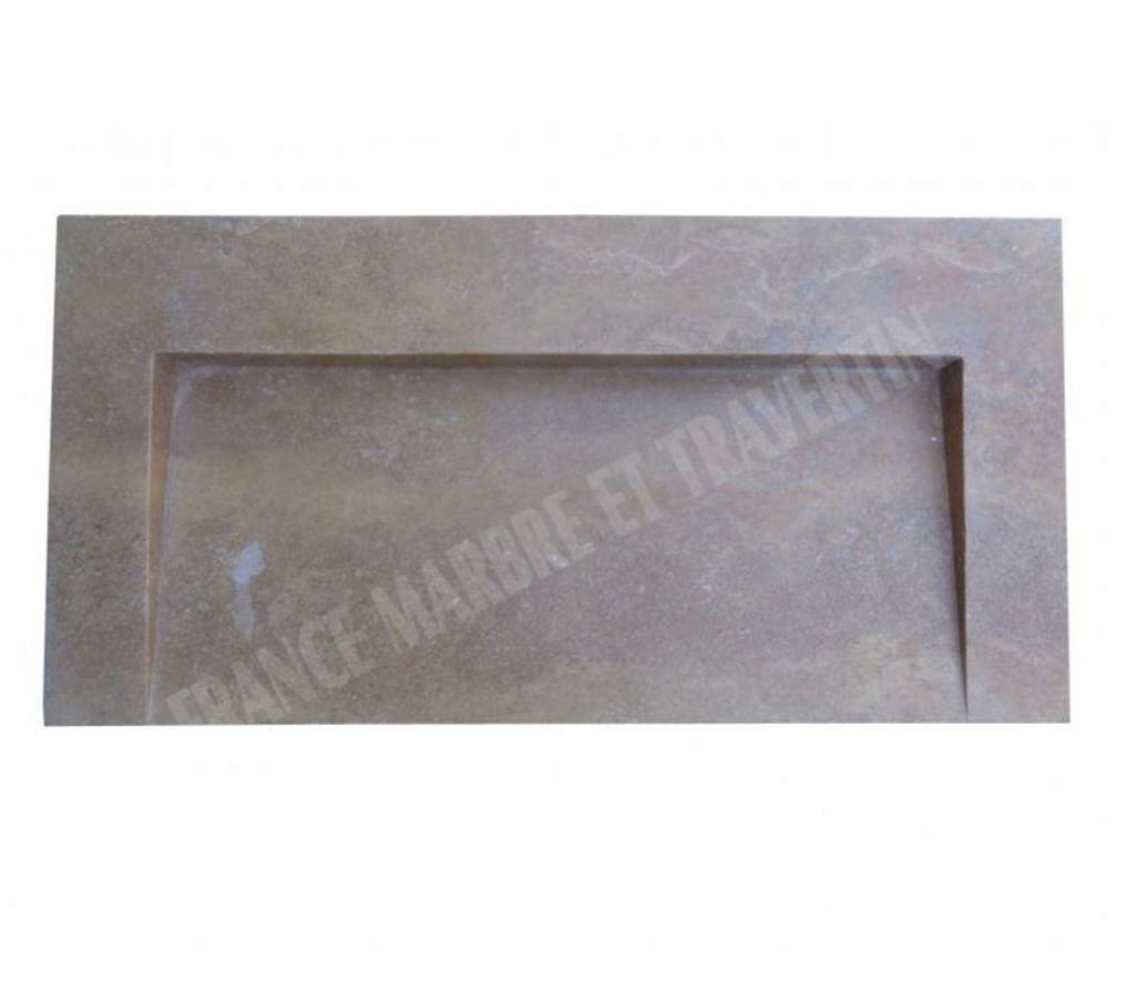 Décoration - art Var Forcalqueiret - 83136 - Photos Vivastreet Travertin Noce Marron Évier Design 100x50 cm