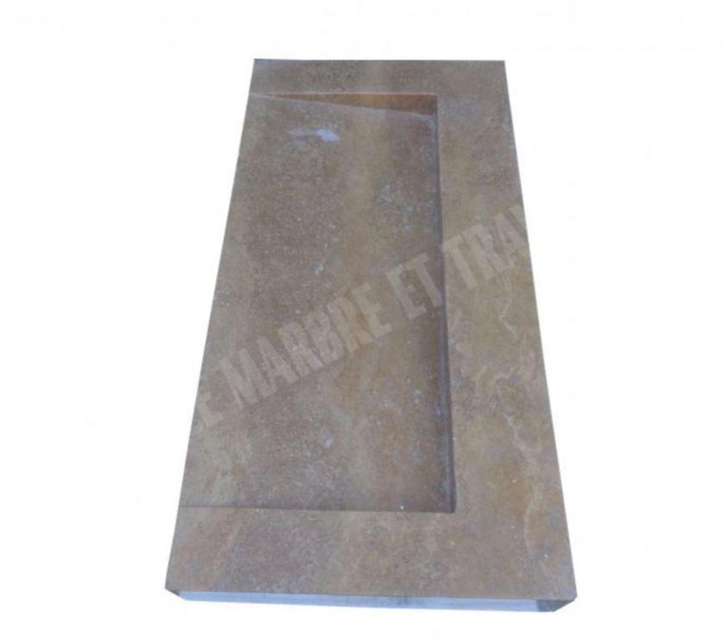 Décoration - art Var Forcalqueiret - 83136 - Photos Vivastreet Travertin Noce Marron Évier Design 100x50 cm