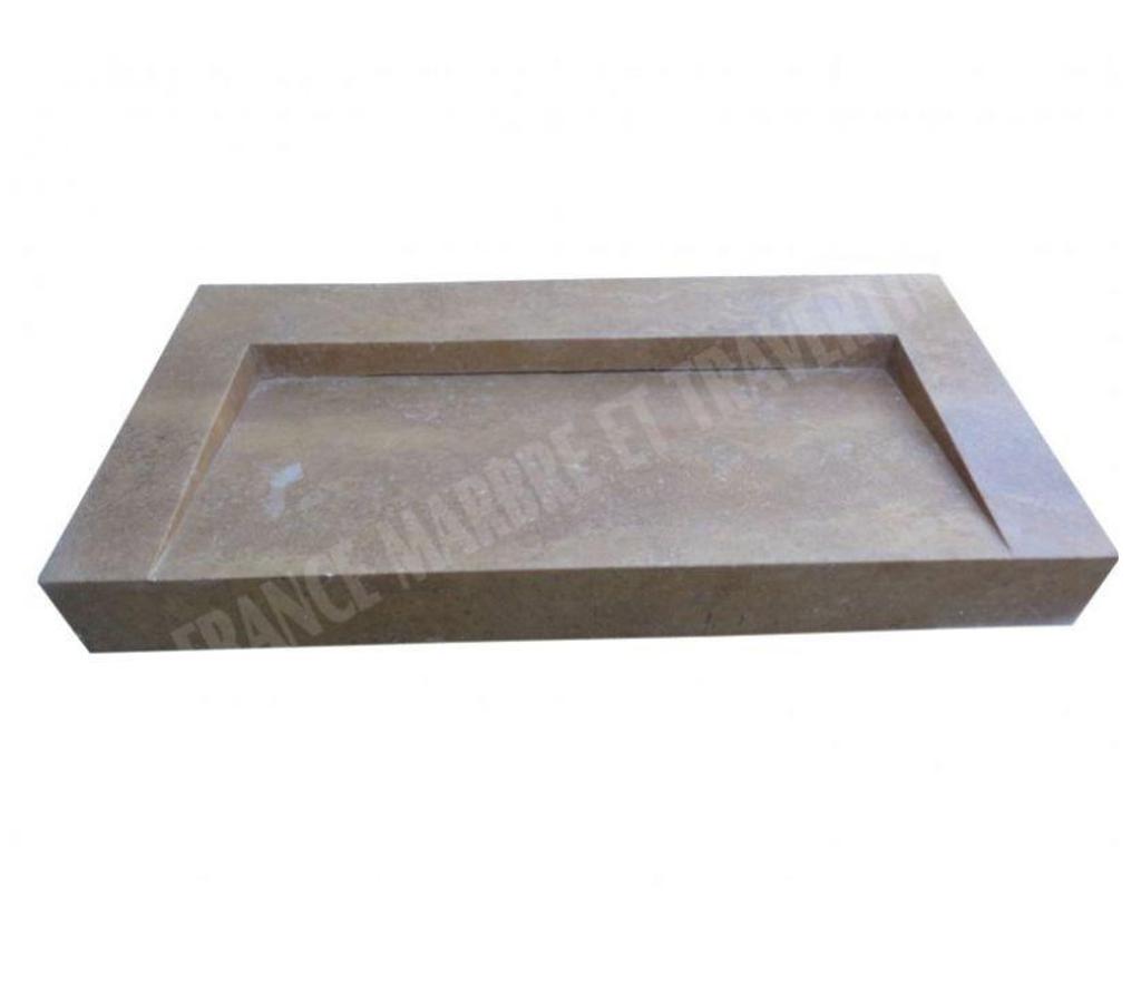 Décoration - art Var Forcalqueiret - 83136 - Photos Vivastreet Travertin Noce Marron Évier Design 100x50 cm