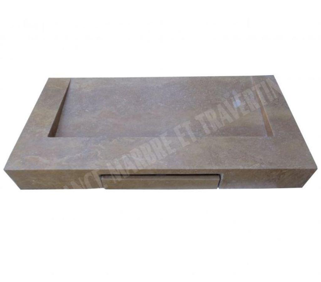 Décoration - art Var Forcalqueiret - 83136 - Photos Vivastreet Travertin Noce Marron Évier Design 100x50 cm