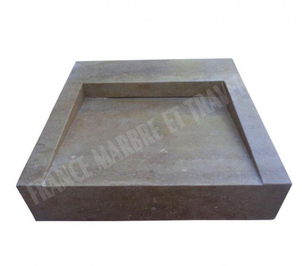 Décoration - art Var Forcalqueiret - 83136 - Photos Vivastreet Travertin Noce Marron Évier Design 50x50 cm