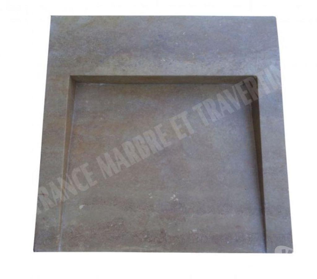 Décoration - art Var Forcalqueiret - 83136 - Photos Vivastreet Travertin Noce Marron Évier Design 50x50 cm