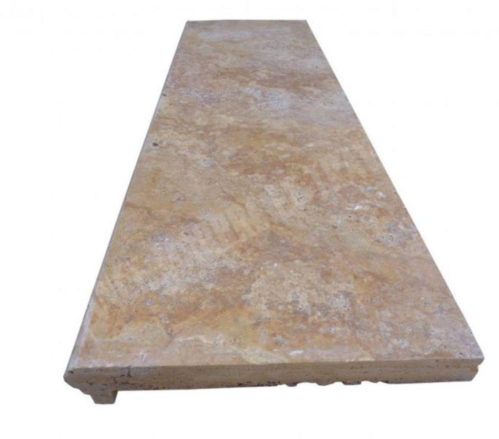 Décoration - art Var Forcalqueiret - 83136 - Photos Vivastreet Travertin Jaune Or Nez de Marche Ogee 100x30 cm