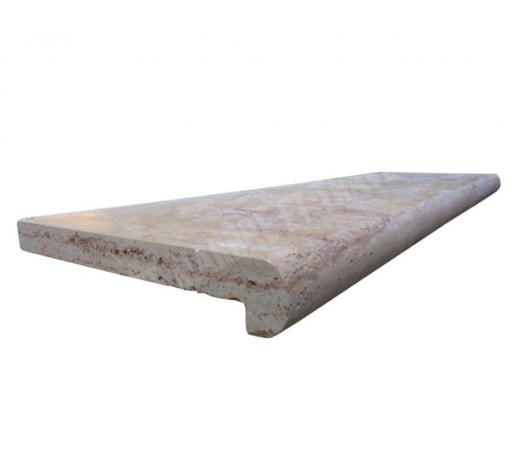 Décoration - art Var Forcalqueiret - 83136 - Photos Vivastreet Travertin Jaune Or Nez de Marche Arrondi 100x30 cm