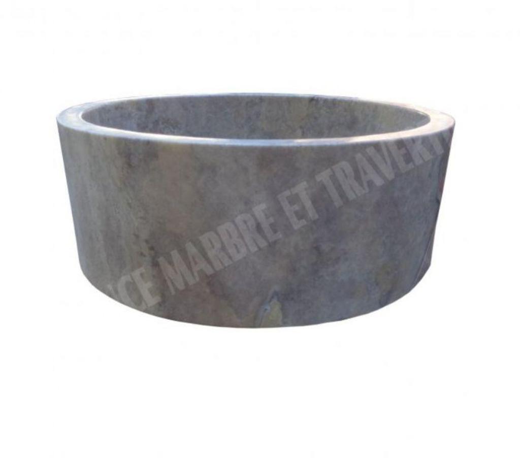 Décoration - art Var Forcalqueiret - 83136 - Photos Vivastreet Travertin Gris Silver Vasque Cylindre