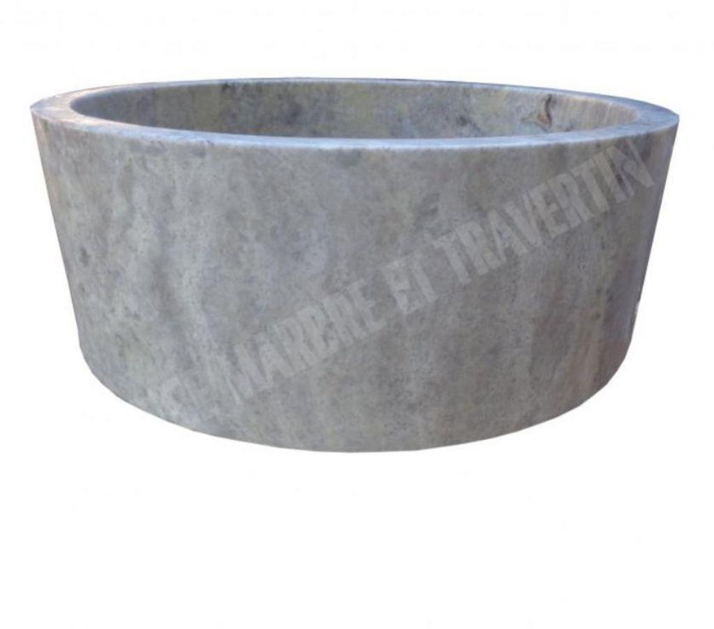 Décoration - art Var Forcalqueiret - 83136 - Photos Vivastreet Travertin Gris Silver Vasque Cylindre