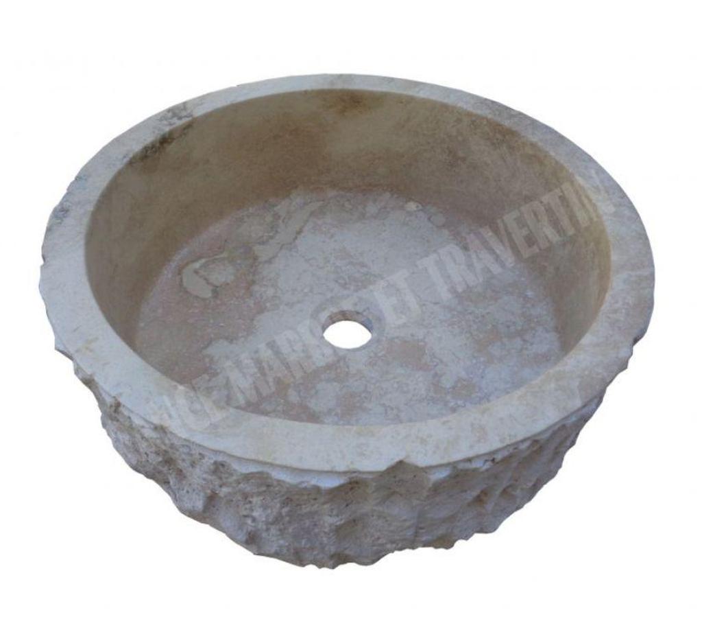 Décoration - art Var Forcalqueiret - 83136 - Photos Vivastreet Travertin Classique Vasque Cylindre Eclaté