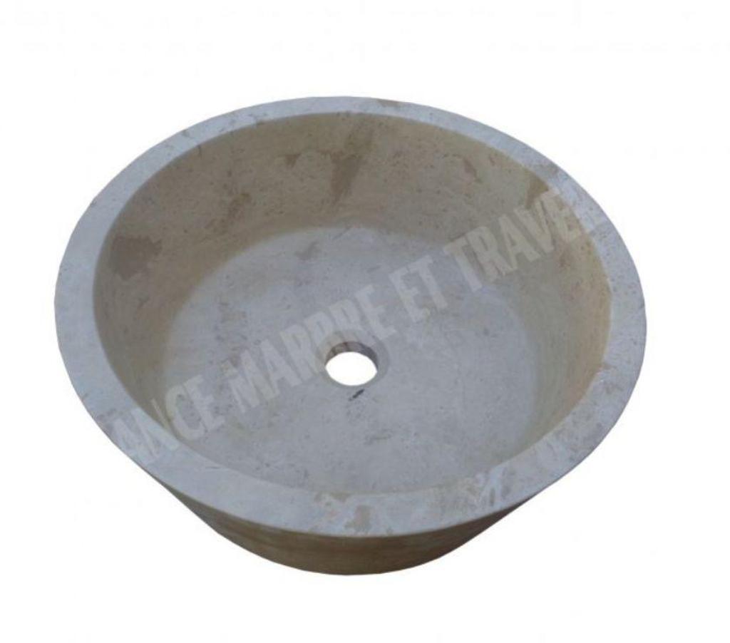 Décoration - art Var Forcalqueiret - 83136 - Photos Vivastreet Travertin Classique Beige Vasque Mi-Conique