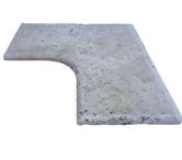  Travertin Classique Beige Margelle Angle Rentrant