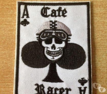 Accessoires moto d'occasion Carnon Hérault - Photos Vivastreet Ecusson brodé motard biker café racer 9x6,5 cm thermocollant