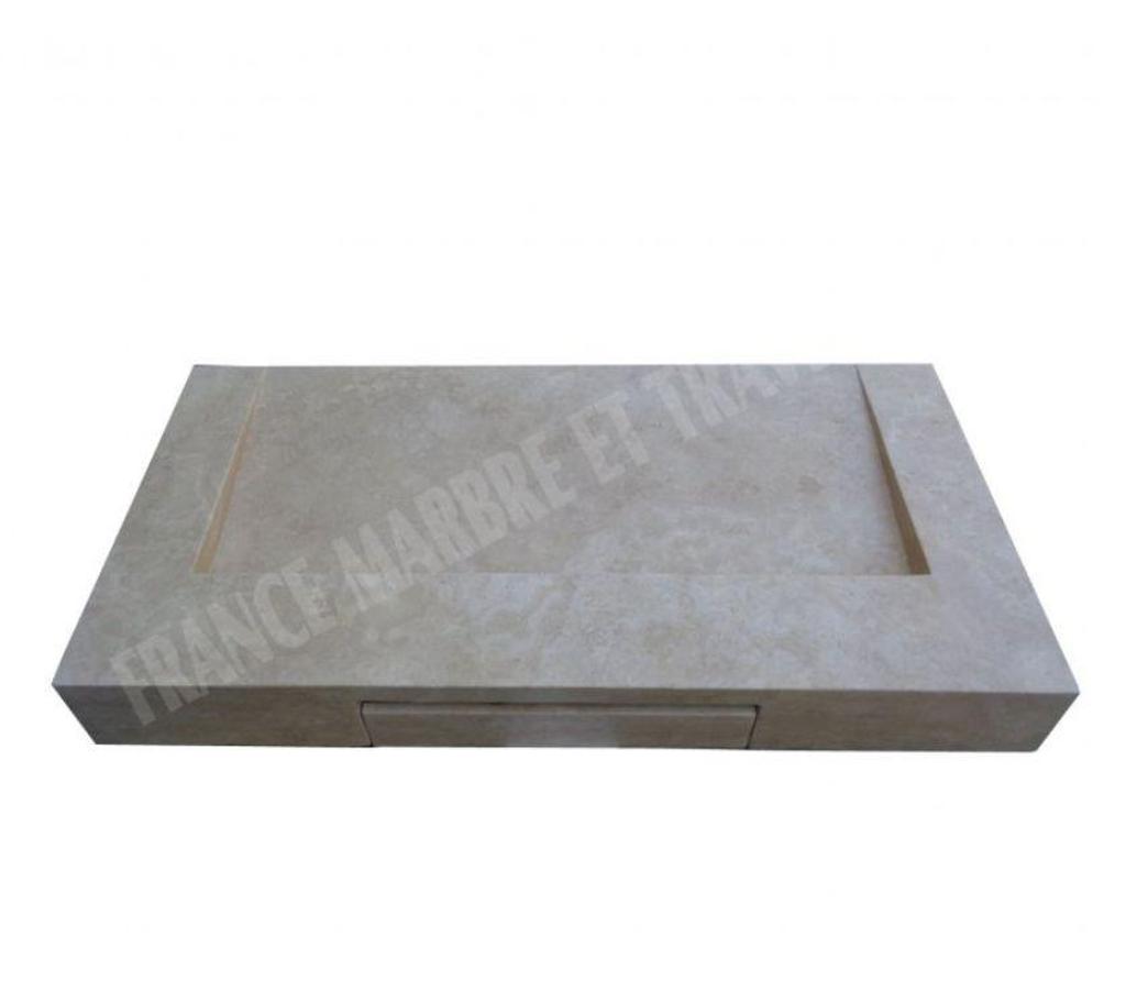 Décoration - art Var Forcalqueiret - 83136 - Photos Vivastreet Travertin Classique Beige Évier Design 100x50 cm
