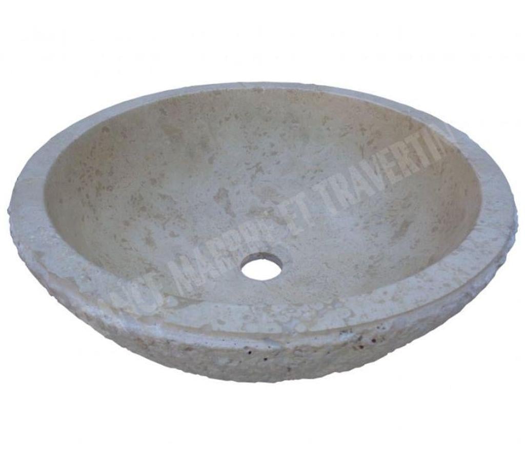  Var Forcalqueiret - 83136 - Photos Vivastreet Travertin Classique Beige Vasque Bol Eclaté