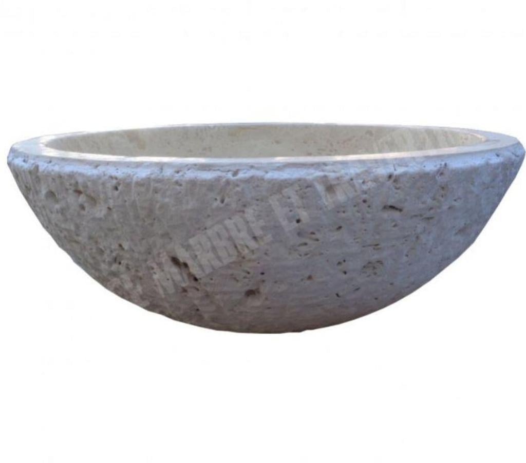  Var Forcalqueiret - 83136 - Photos Vivastreet Travertin Classique Beige Vasque Bol Eclaté