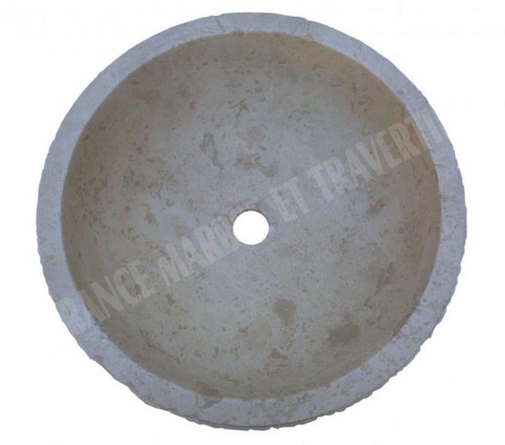  Var Forcalqueiret - 83136 - Photos Vivastreet Travertin Classique Beige Vasque Bol Eclaté